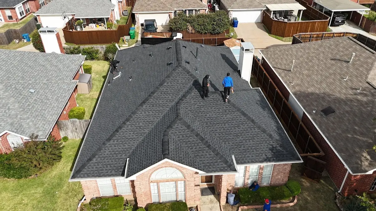 Slate & Tile Roof Repair work in progress on a Lindenwold property